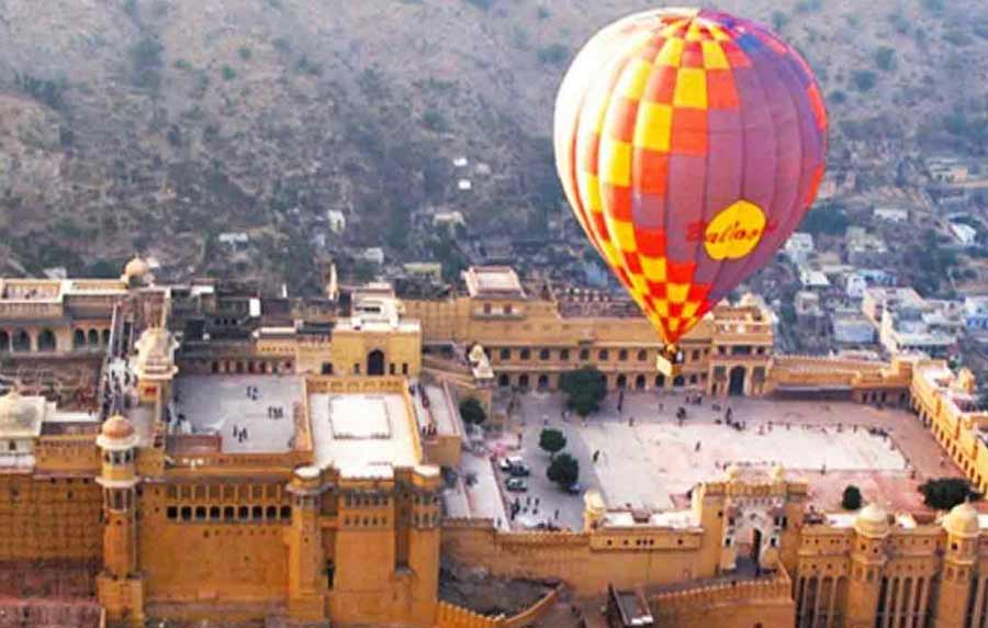 Paseo en globo en Rajasthan
