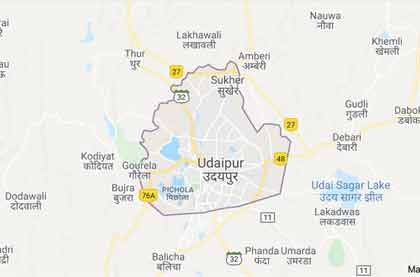 Map of Udaipur