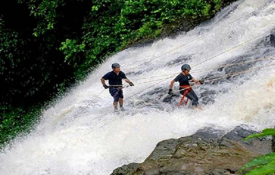 Waterfall Rappelling In Karnataka