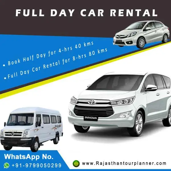 Full Day Car Rental Rajasthan